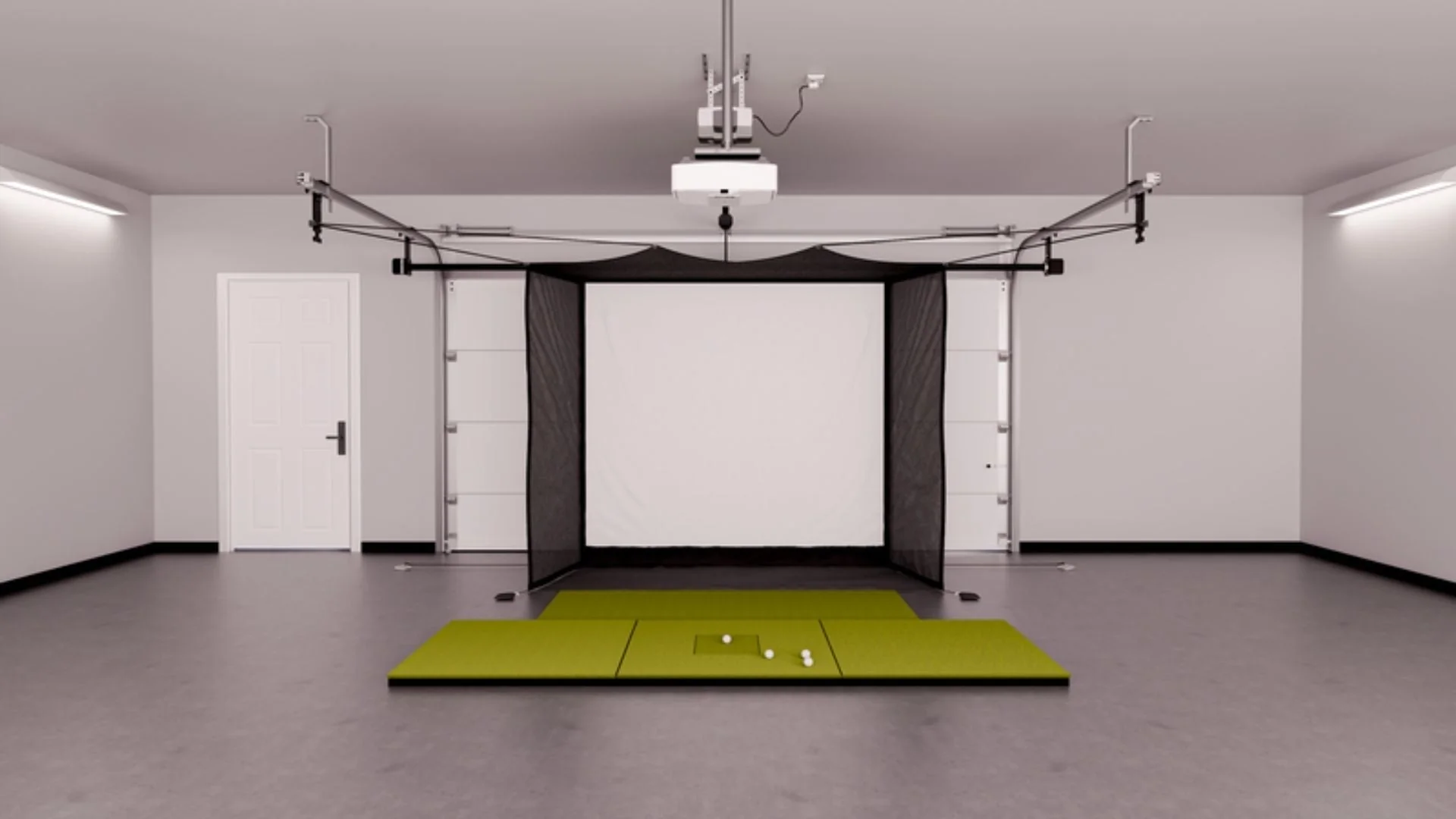 Uneekor EYE MINI LITE Garage Golf Simulator Package - Image 3
