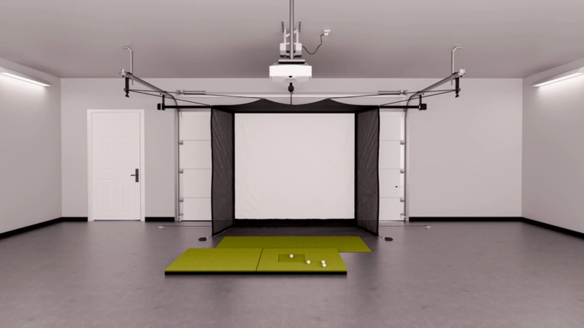 Uneekor EYE MINI LITE Garage Golf Simulator Package - Image 4