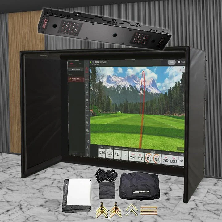 Uneekor EYE XO2 SIG DIY Golf Simulator Studio Package - Image 9